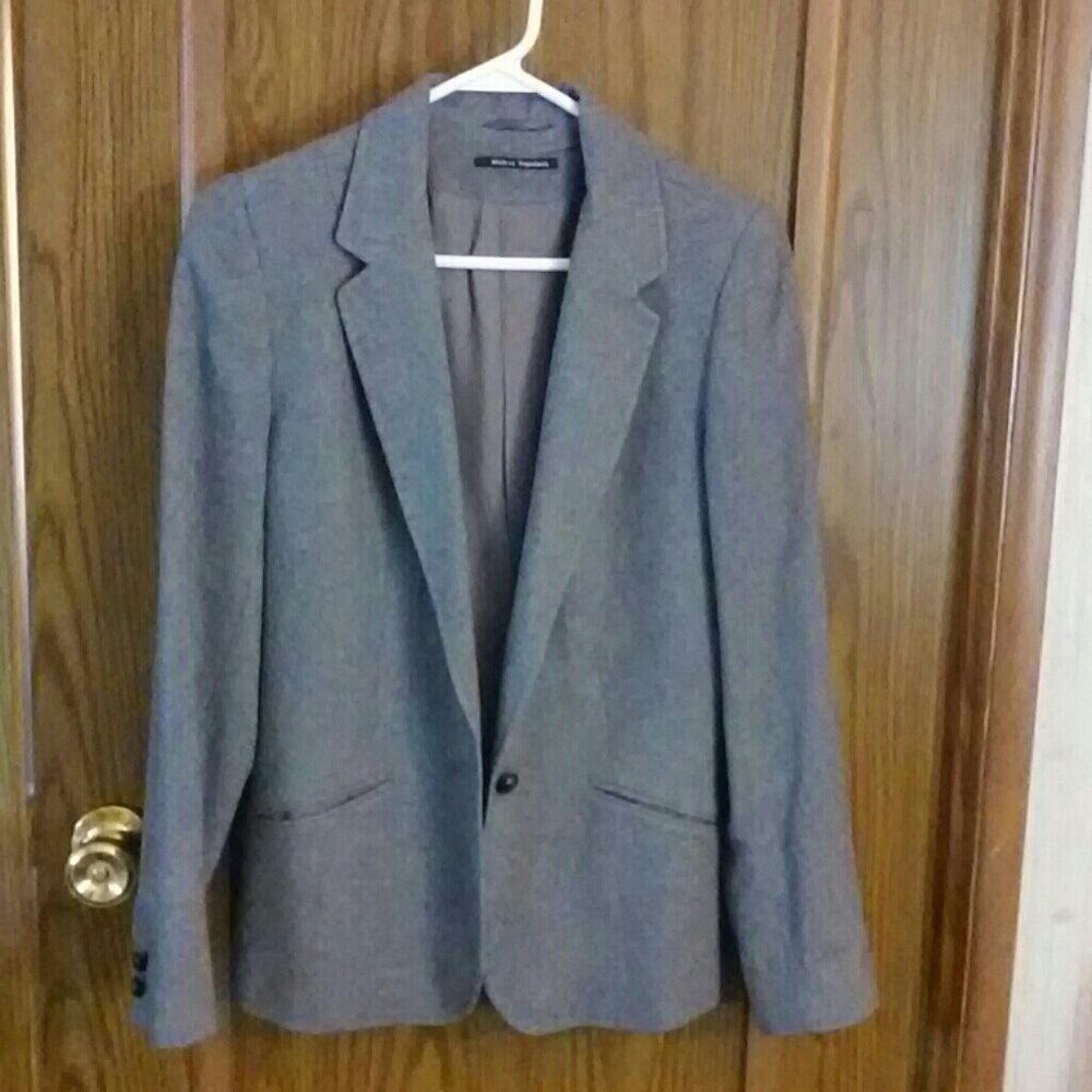 Dark gray Yugoslavian made wool blend blazer